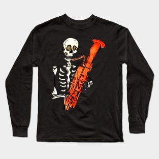 The Skeleton Bassoonist Long Sleeve T-Shirt